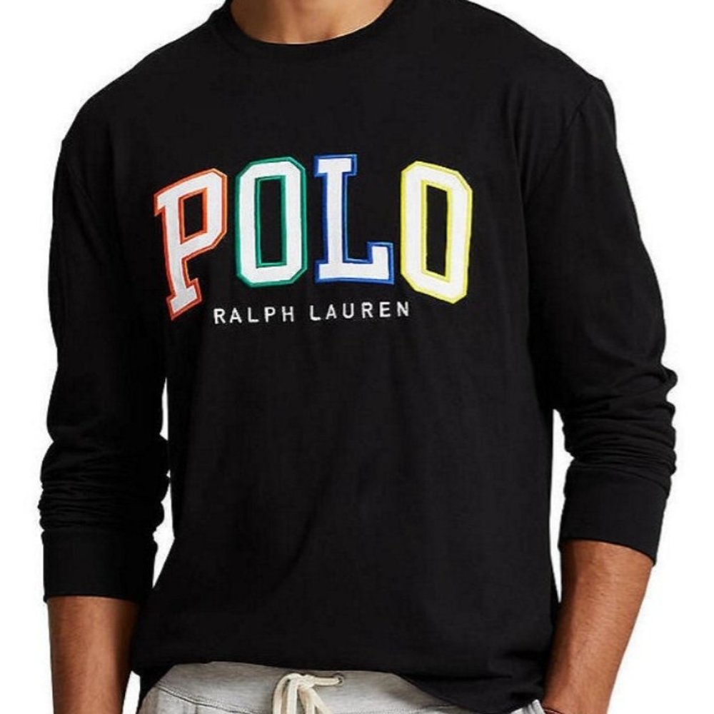 Polo Ralph Lauren Classic-Fit Logo Jersey Long-Sleeve Tee Men's Medium BNWT New